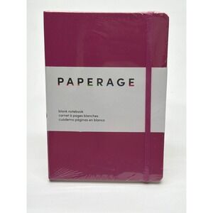 Paperage Blank Notebook Magenta Pink Hardcover Journal 160 Pages 5.6x8 88279 NEW